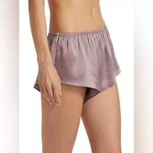 Lunya Washable 100% Silk Pajama Shorts Crescent Lavender/Lilac Size XS NWOT